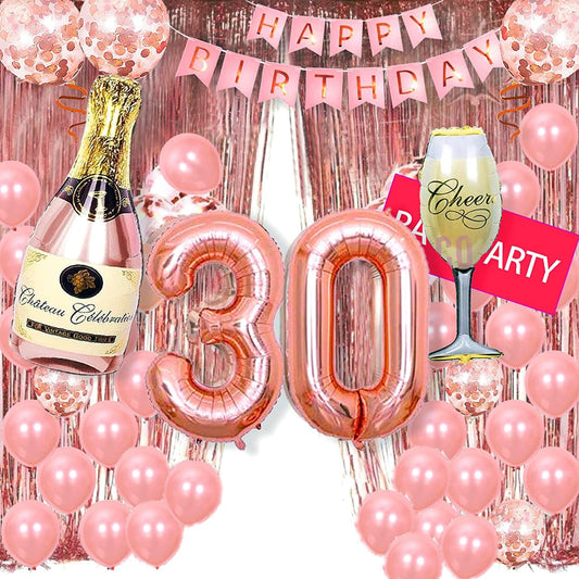 Rose Gold Party Decoration Birthday