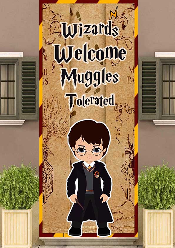 Harry Potter Customized Welcome Banner Roll up Standee (with stand)