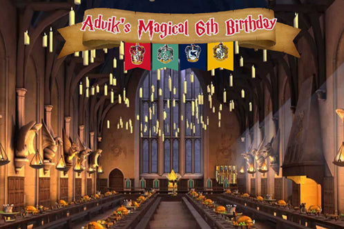 Harry Potter Theme Birthday Party Backdrop