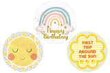 First Trip Around the Sun Theme Birthday Party Table Toppers
