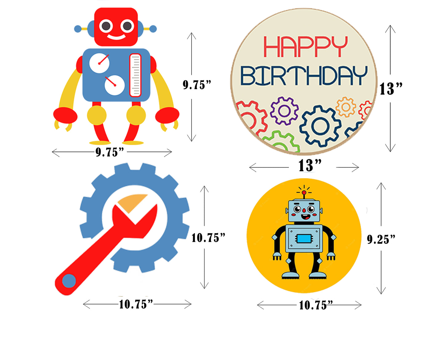 Robot Theme Birthday Party Hangings