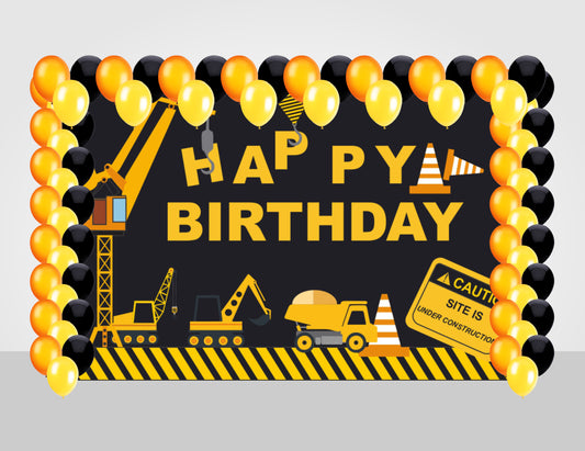Construction Birthday Party Decoration Kit