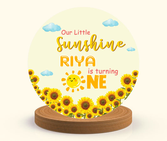 Sunshine Theme Birthday Party Backdrop