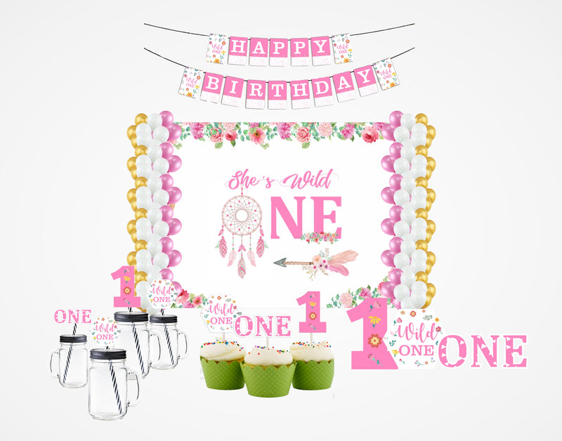 Wild One First Birthday Complete Party Kit