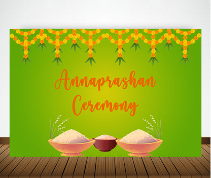 Annaprashan Ceremony Backdrop Banner Decoration
