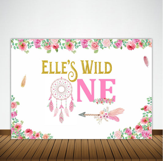 Wild One Birthday Party Backdrop