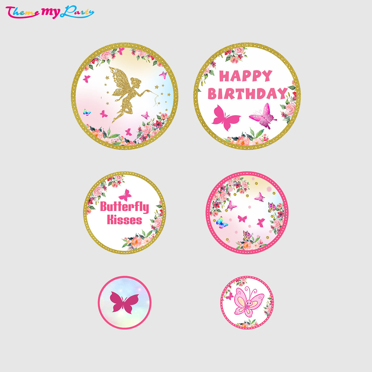 Butterflies & Fairies Theme Birthday Party Table Confetti