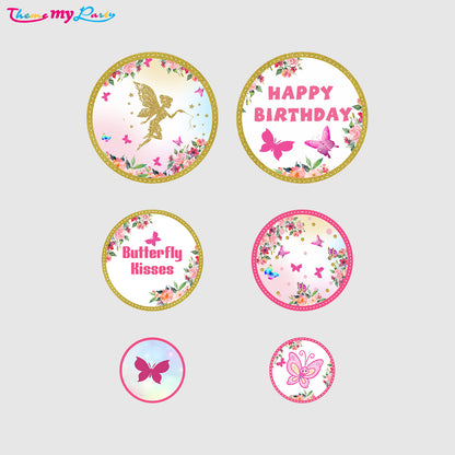 Butterflies & Fairies Theme Birthday Party Table Confetti