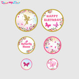 Butterflies & Fairies Theme Birthday Party Table Confetti