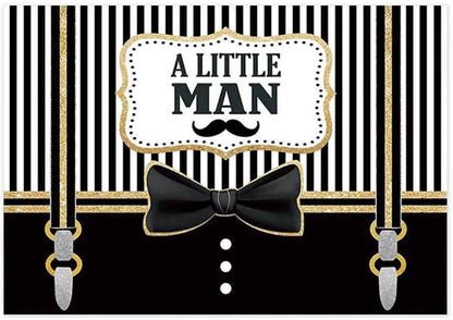 Little Man Theme Party Backdrop