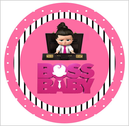 Boss Baby Girl Theme Birthday Party Thank You Gift Tags 