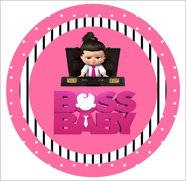 Boss Baby Girl Theme Birthday Party Thank You Gift Tags 