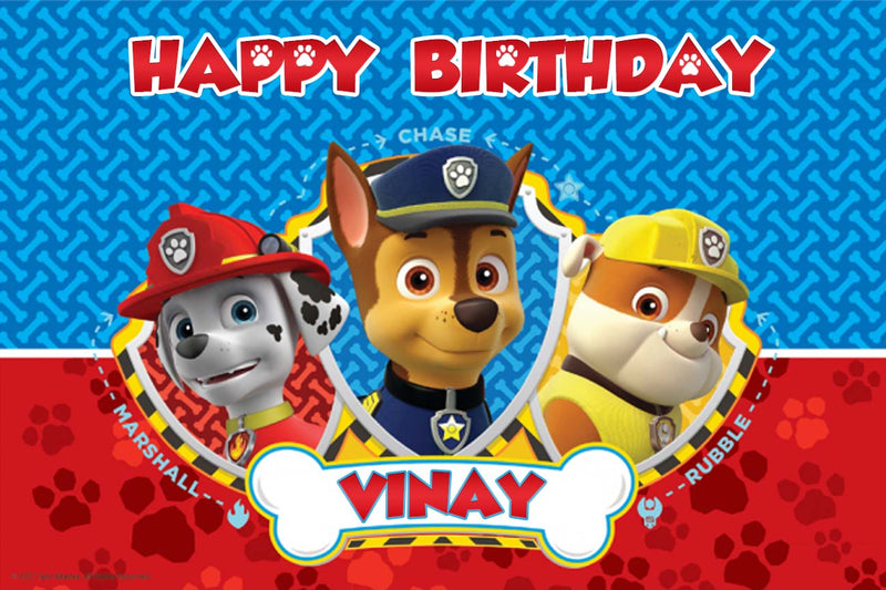 Paw Patrol Theme Birthday Table Mats