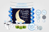 Twinkle Twinkle Little Star Birthday Party Complete Kit with Backdrop & Decorations