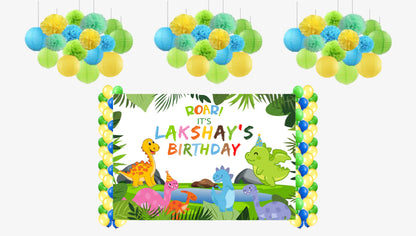 Dinosaur Theme Birthday Party Complete Decoration Kit