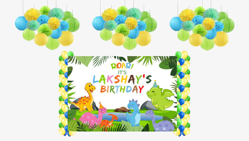 Dinosaur Theme Birthday Party Complete Decoration Kit