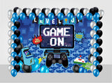 Gaming Theme Decoration Kit With Backdrop And Balloons
