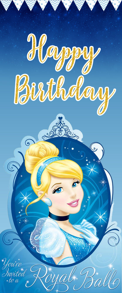 Cinderella Welcome Banner Roll up Standee (with stand)