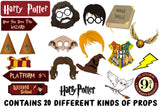 Harry Potter Theme Birthday Party Photo Booth Props Kit