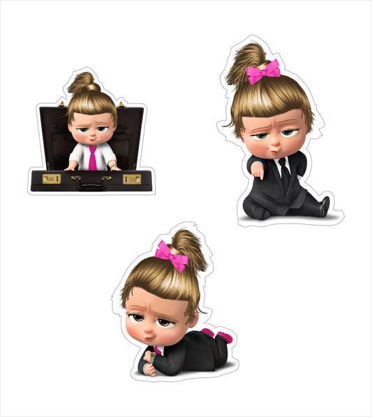 Boss Baby Girl Theme Birthday Party Cupcake Toppers for Decoration 