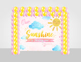 Sunshine Theme Birthday Party Decoration Kit with Backdrop & Balloons