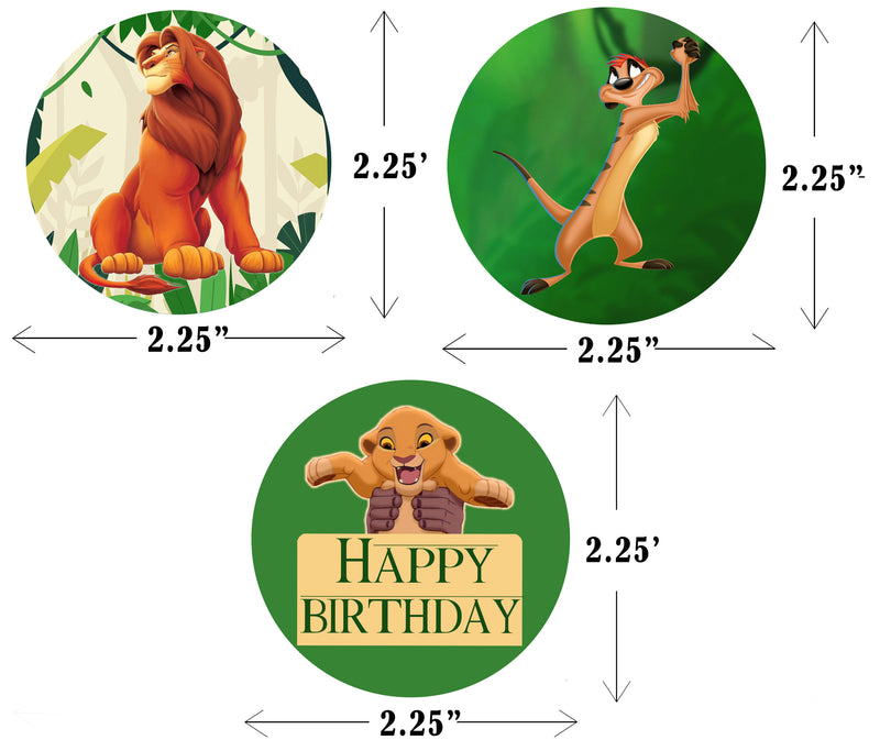 Cartoon Lion Simba Happy Birthday Cake Topper - Disney The Lion King Jungle  Animals Safari Party Acrylic Cake Décor - Baby Shower Kids Birthday Party  Decoration : Amazon.in: Grocery & Gourmet Foods