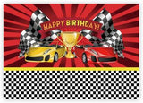 Cars Birthday Party Backdrop
