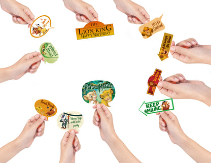 The Lion King Theme Birthday Party Photo Booth Props Kit