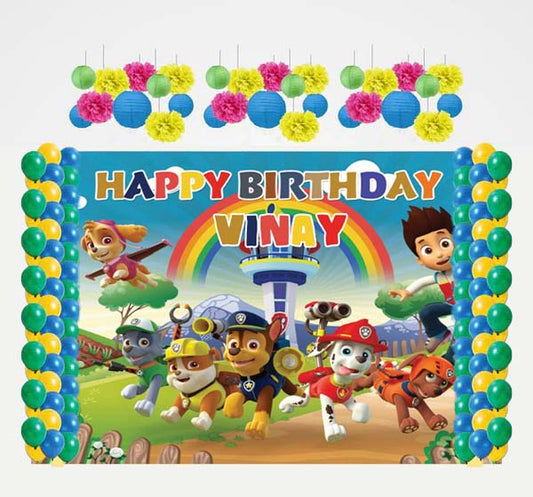 Paw Patrol Theme Birthday Party Complete Decoration Kit