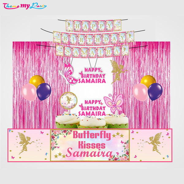 Butterfly & Fairies Theme Birthday Party Decoration Kit