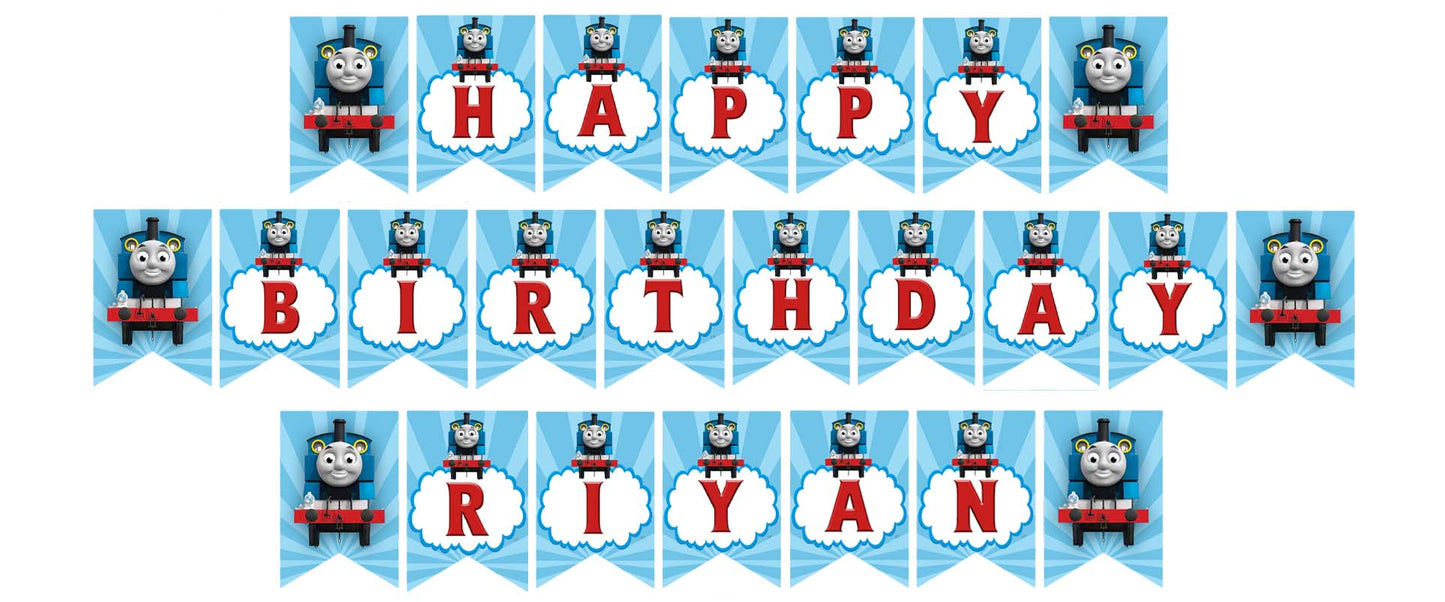 Thomas & Friends Theme Birthday Party Banner for Decoration