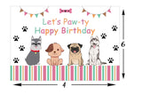 Dog Theme Birthday Party Backdrop for Decoration