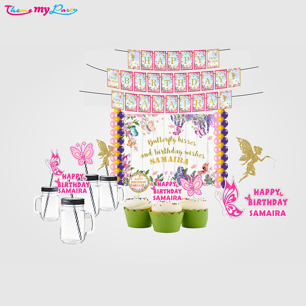 Butterflies & Fairies Theme Birthday Complete Party Kit