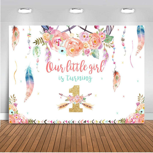 Wild One Birthday Party Backdrop