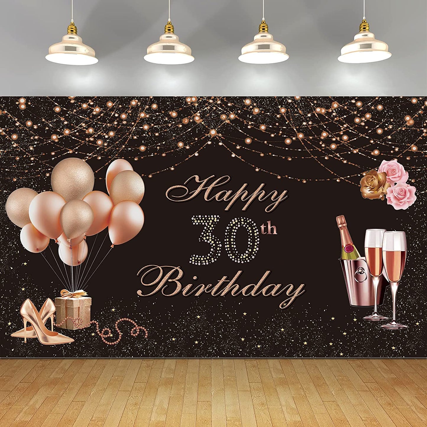 30th Birthday Party Backdrop 