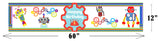 Robot Theme Birthday Long Banner for Decoration