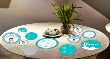 Winter Wonderland Theme Birthday Party Table Confetti for Decoration
