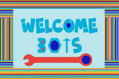 Robot Theme Birthday Table Mats