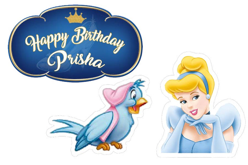 Cinderella Theme Birthday Party Table Toppers for Decoration