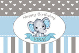 Elephant Theme Birthday Table Mats for Decoration