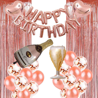 Rose Gold Birthday Party Decorations