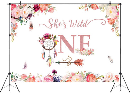 Wild One Birthday Party Backdrop