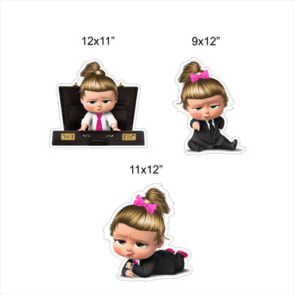 Boss Baby Girl theme Birthday Party Table Toppers for Decoration 
