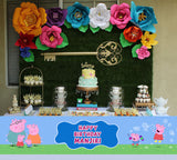 Peppa Pig Theme Birthday Long Banner for Decoration