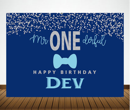 One is Fun Birthday Party Backdrop Decoration Boys