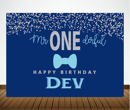 One is Fun Birthday Party Backdrop Decoration Boys