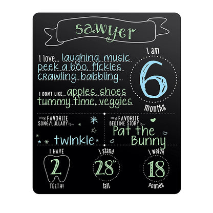 Half Birthday Birthday Party Customized Chalkboard/Milestone Board