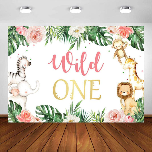 Wild One Birthday Party Backdrop