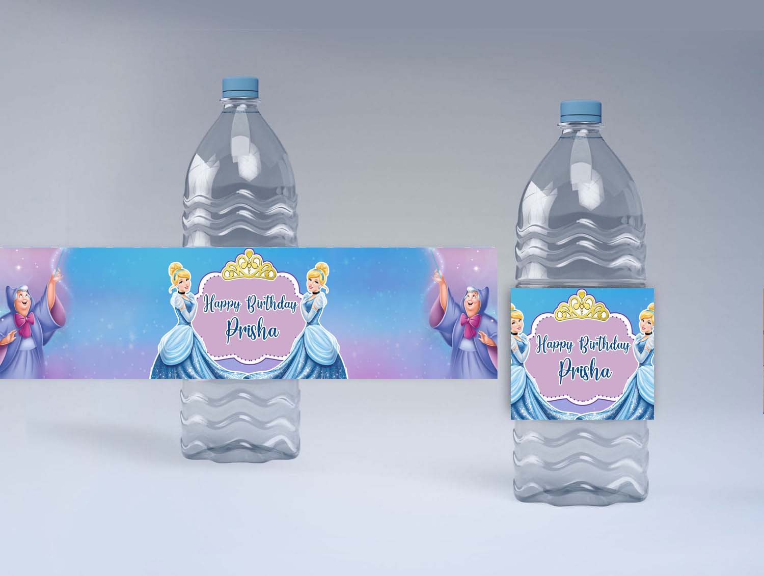 Buy Cinderella Theme Party Water Bottle Labels | Party Supplies ...