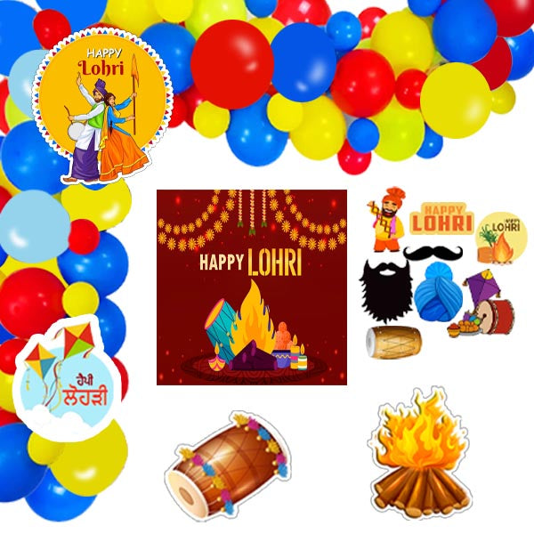 Lohri Theme Party Complete Set for Decoration